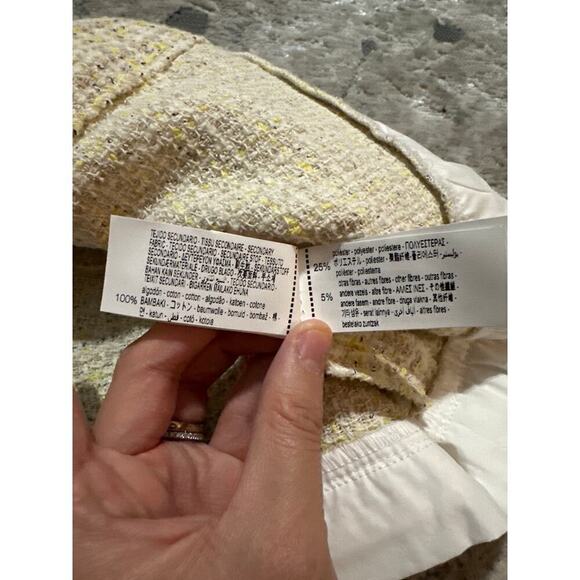 Zara Yellow TEXTURED SKORT Girls size 6 - Picture 6 of 7